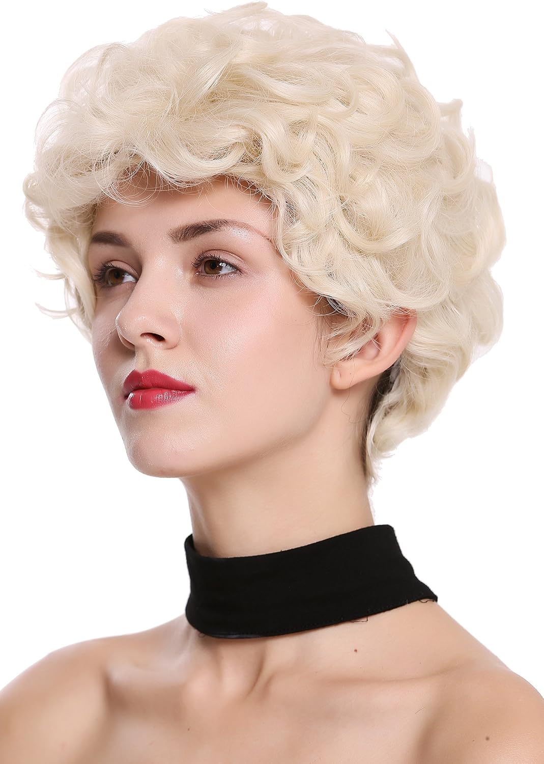 WIG ME UP - DW-2740-926 Lady Quality Wig short curled curls light blond, Light blond (926), Length: approx. 25 cm