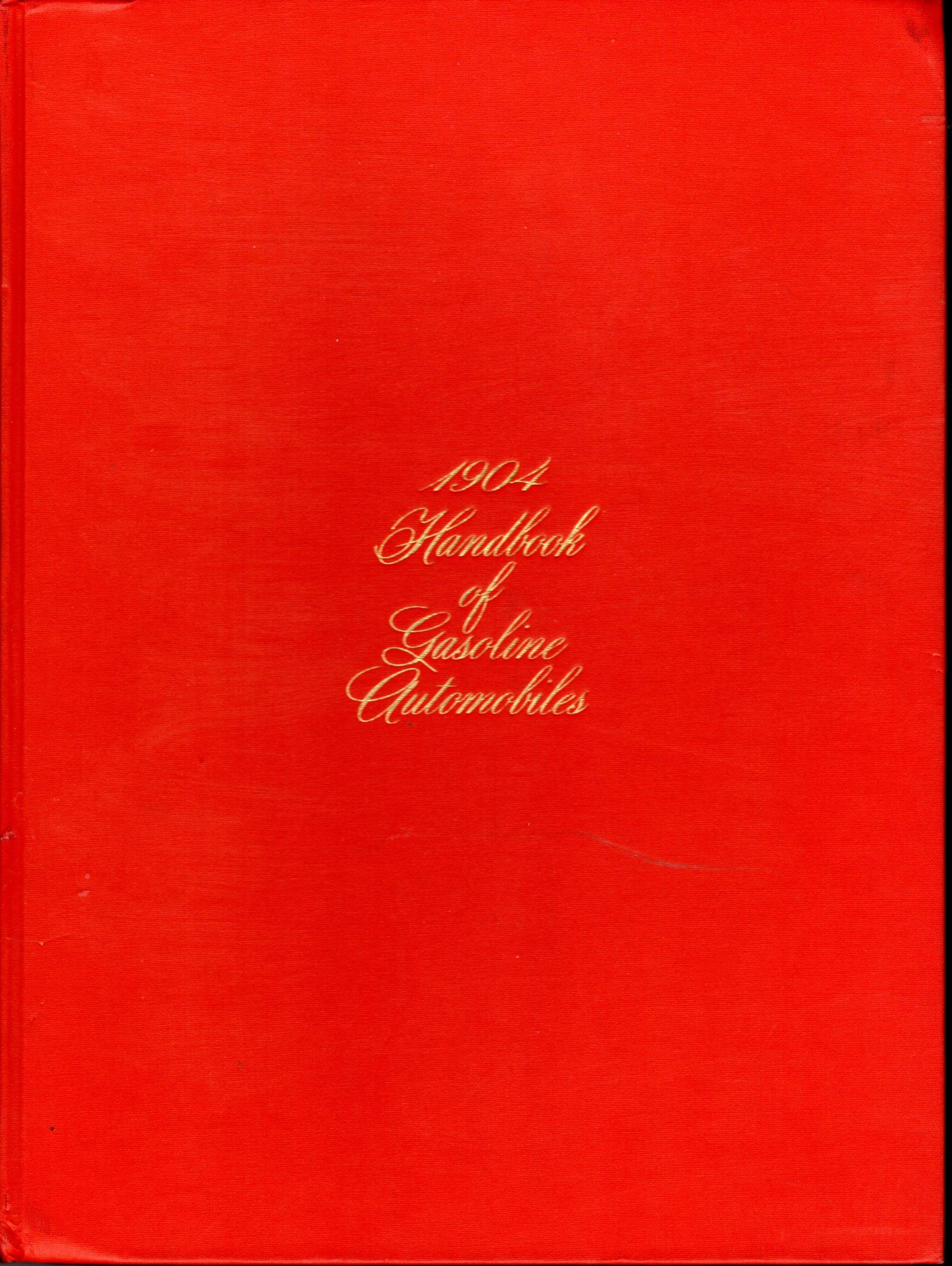 1904 HANDBOOK OF GASOLINE AUTOMOBILES.