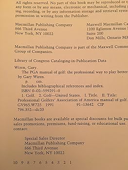 Amazon | P G A Manual of Golf | Wiren | Golf