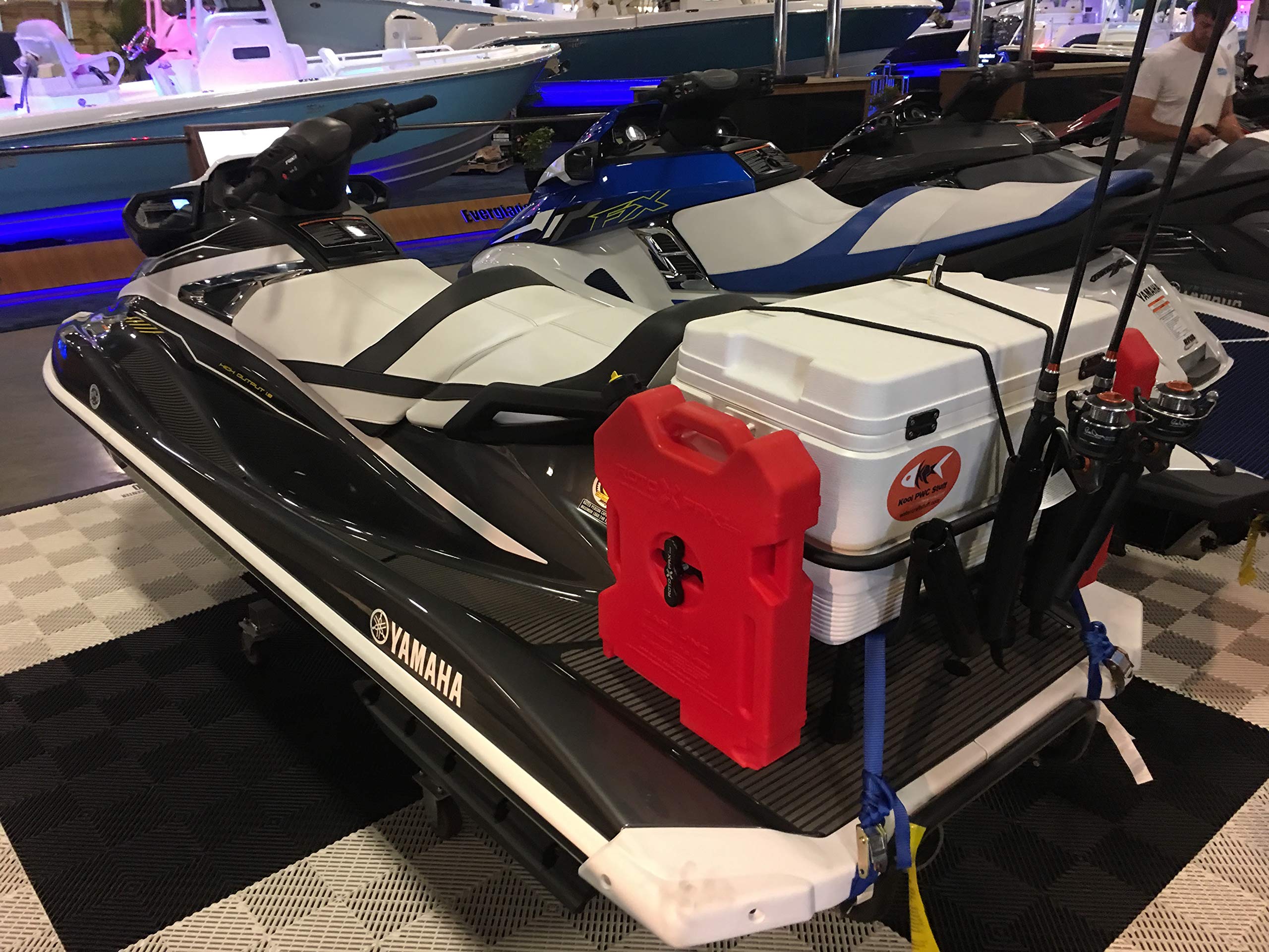 Kool PWC Stuff Jet Ski Fishing/Cooler Rack 6 Rod Holder Universal