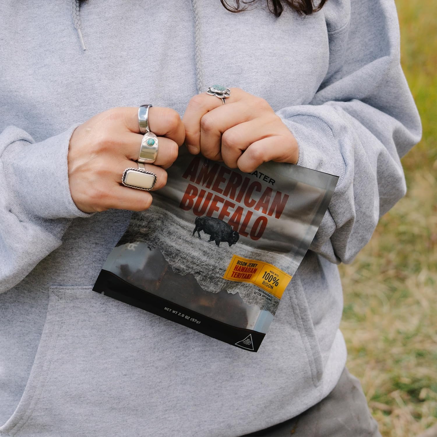 MeatEater American Buffalo Meat Snacks – Bison Protein Snack with Low Sugar & Premium Ingredients for On-the-Go, Hunting & Outdoor Adventures, Jerky (Hawaiian Teriyaki), Pack of 8