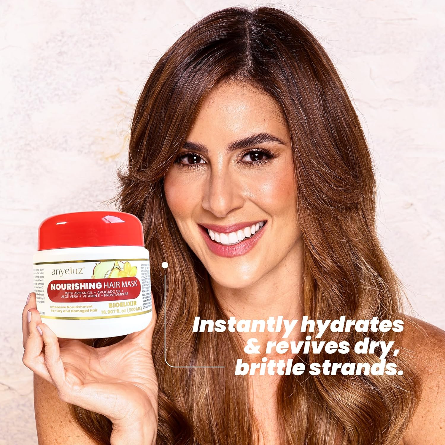 ANYELUZ Nourishing Hair Mask Combats Dryness and Provides Shine, Infused withPro-Vitamin B5 and Organic Blend that Revitalizes Damaged Hair