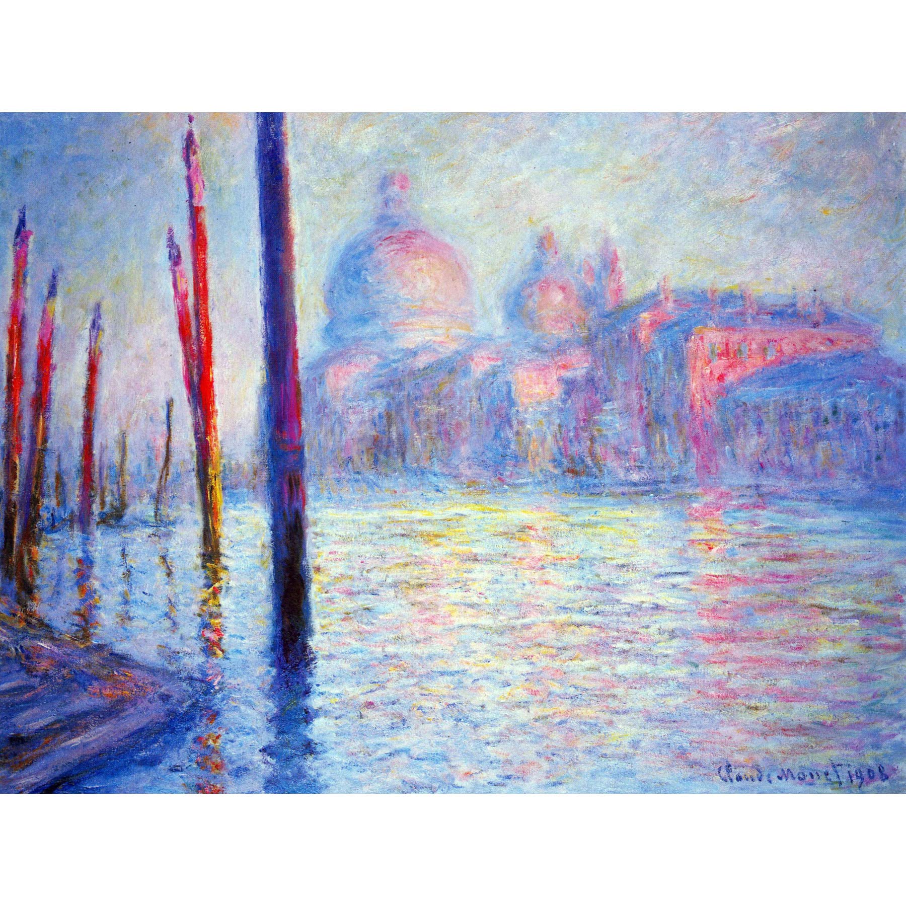 Wee Blue Coo CLAUDE MONET CANAL GRAND OLD MASTER ART PAINTING PRINT 12x16 inch 30x40cm POSTER REPRODUCTION 485OM
