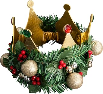 Costume Agent Green Monster Christmas Crown with Ornaments Halloween Costume Cosplay