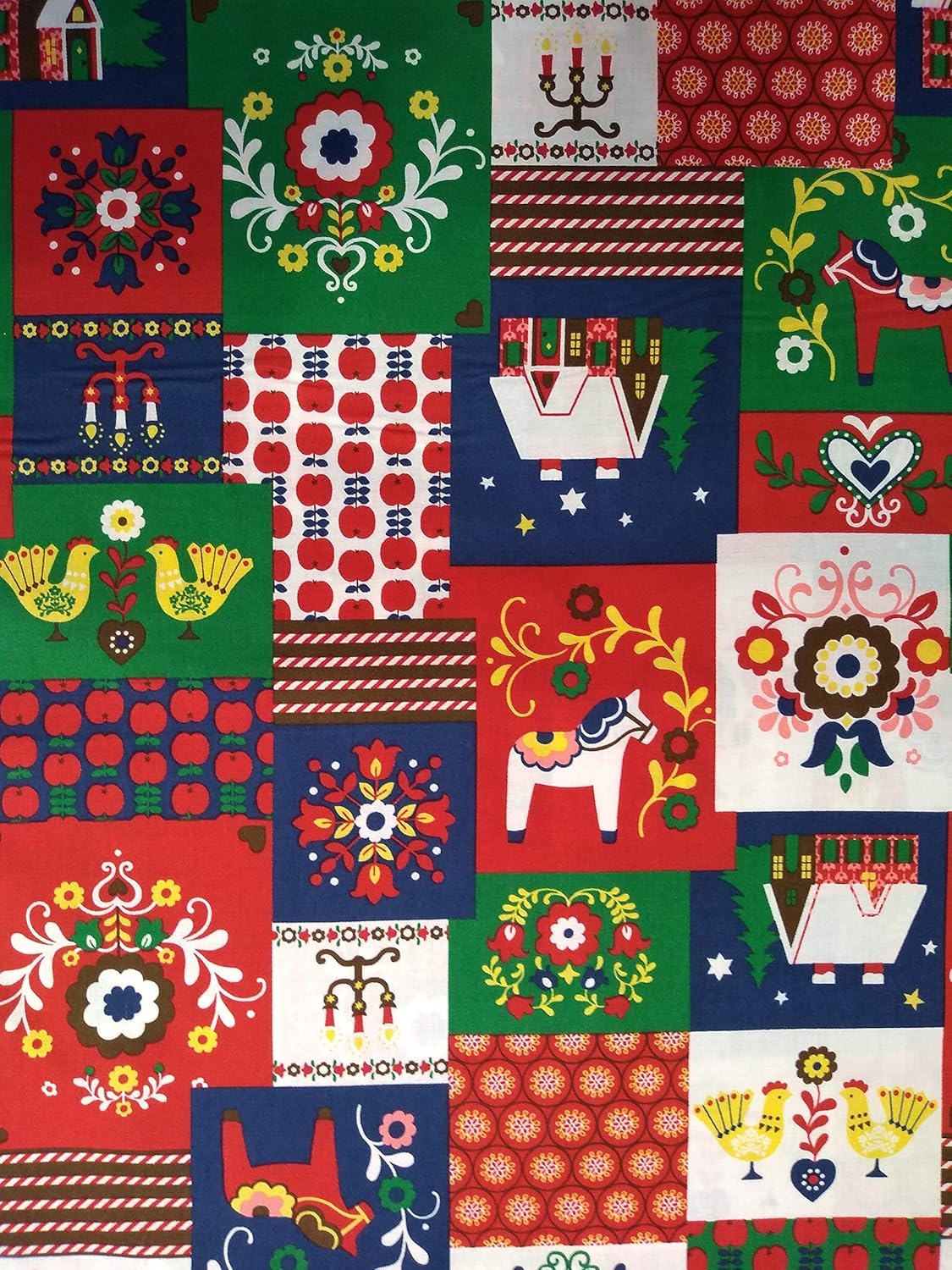My Folklore Christmas from Lecien 100% Cotton Quilt Fabric 30863 30