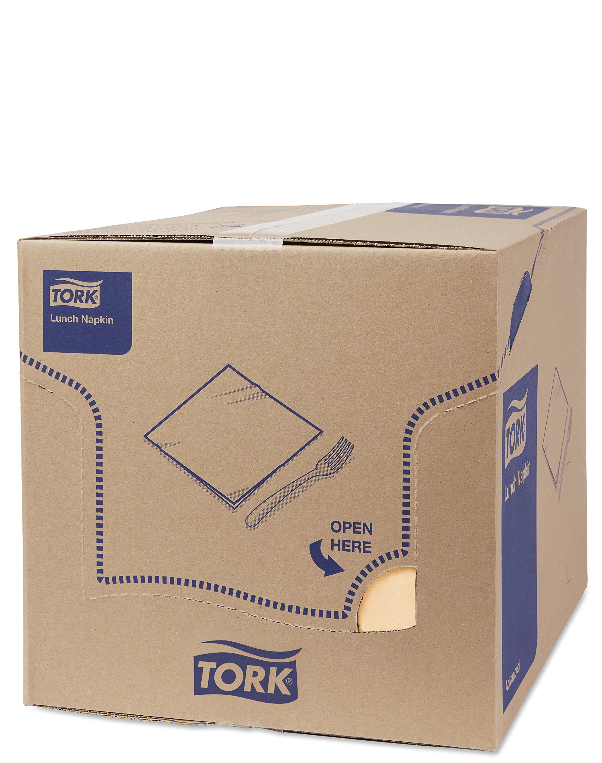 Tork 477426 Tovagliolo Lunch sabbia (piegato in 8) Advanced, 2 veli, 10 pacchi x 200 tovaglioli (2000 pz), 33 cm (lungh.) x 32,6 cm (largh.)