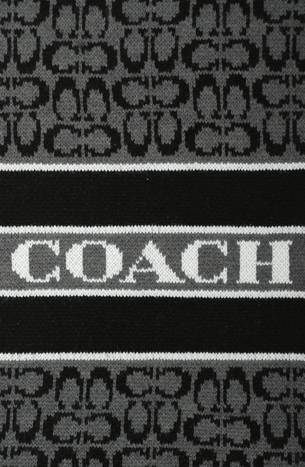 COACH womens Signature C Logo Knit Scarf - Image 3