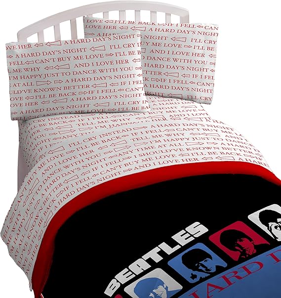 Amazoncom Bravado Beatles Hard Days Night Queen 4 Piece Sheet Set Everything Else