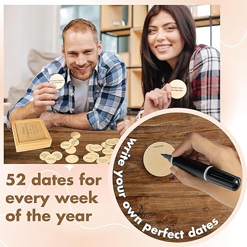 Miniatura 6 de STOFINITY Regalo de madera de 7 años para él y ella regalos de madera de 7 años para esposa marido regalos de matrimonio de 7 años para pareja