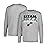 Ultra Game NBA Official Mens Super Soft Supreme Long Sleeve T-Shirt - Unisex, Utah Jazz, Heather Gray, Small