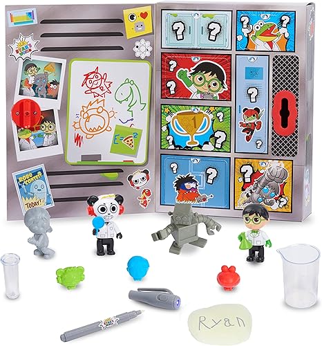 Miniatura 2 de RYAN'S WORLD Professor Ryan's Locker Surprise, 12 sorpresas en el interior, incluye figuras de juguete y slime, los estilos pueden variar, juguetes