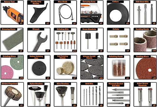 B0784JHFKD_image_3 WEN - Kit de herramientas giratorias de velocidad variable