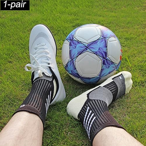 Miniatura 6 de 2.0 Calcetines atléticos antideslizantes para hombres y mujeres, calcetines de fútbol para yoga, correr..