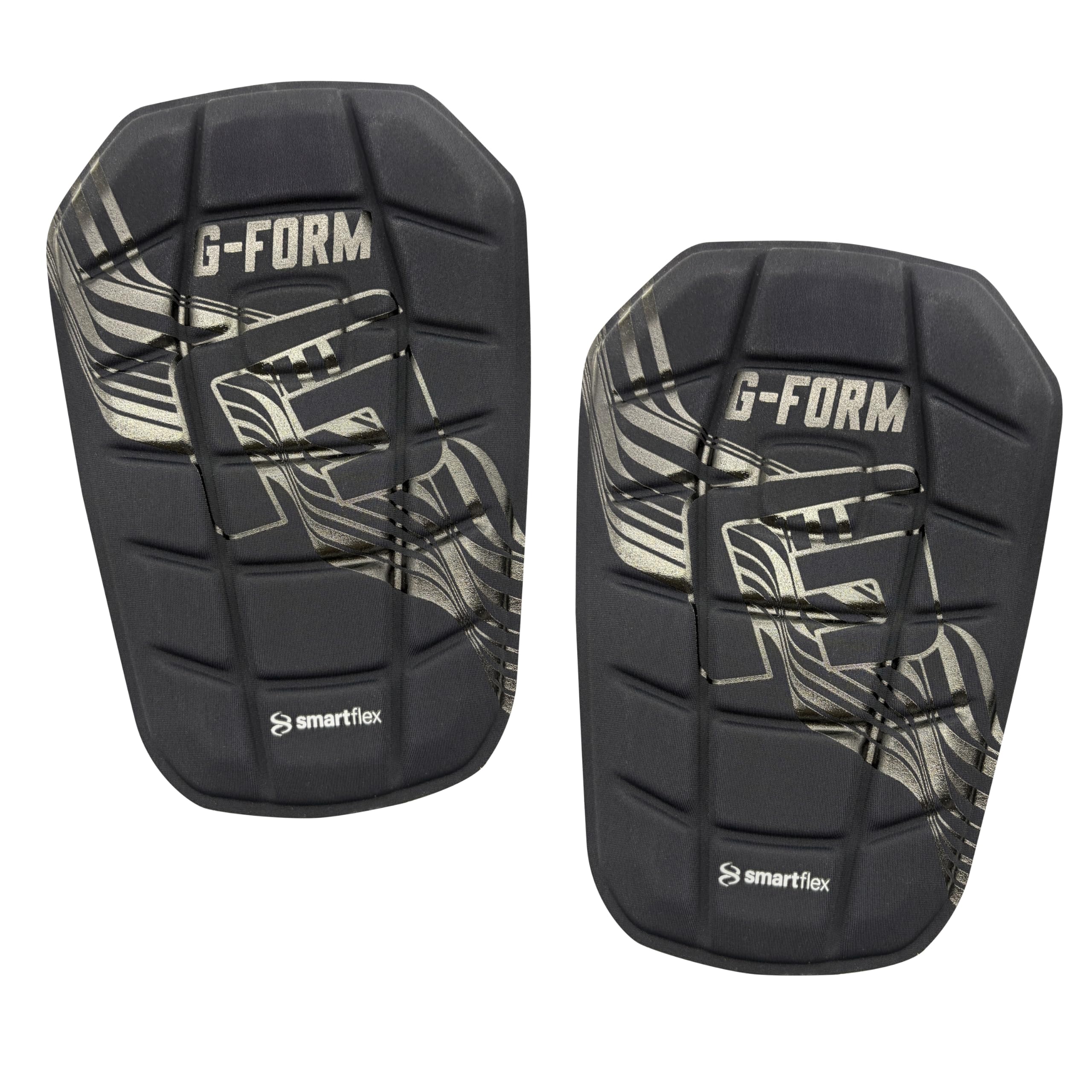G-Form Blade Soccer Shin Guards, Black/Gloss Black, Large