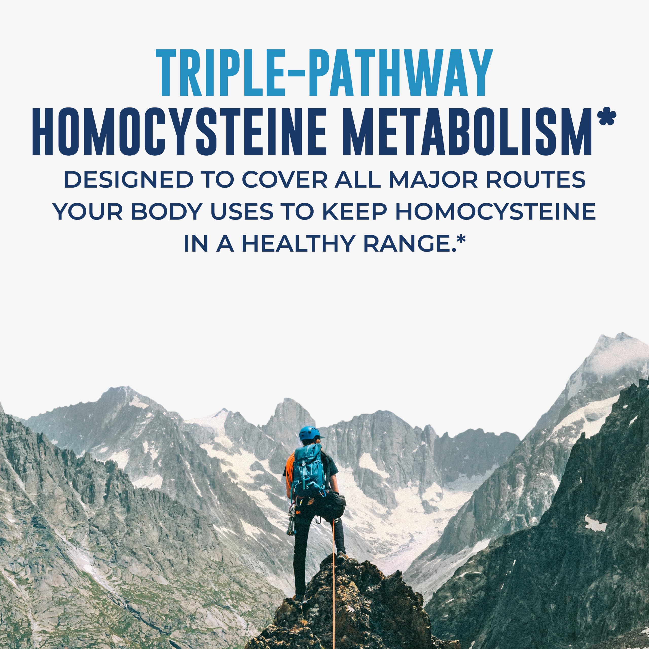 Homocysteine Support with Methylfolate, Methyl B12 & TMG, 120ct — Amazon image 7