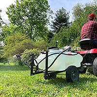 Vista 10 de Brinly ST-152BH-A Rociador de remolque autoalmacenable para césped y jardín con brazo plegable, de 15 galones, color blanco mate