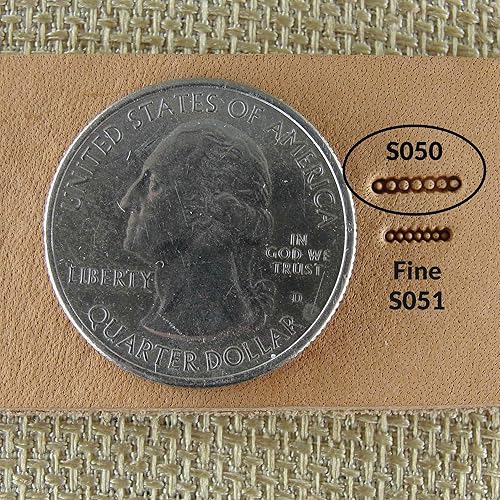 Miniatura 6 de Bar Grounder Sellos de cuero, juego de 3 herramientas de artesanía en cuero, herramientas de estampado de acero inoxidable, Zhong Jiang