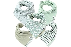 Organic Bandana Bibs for Your Little One's Comfort