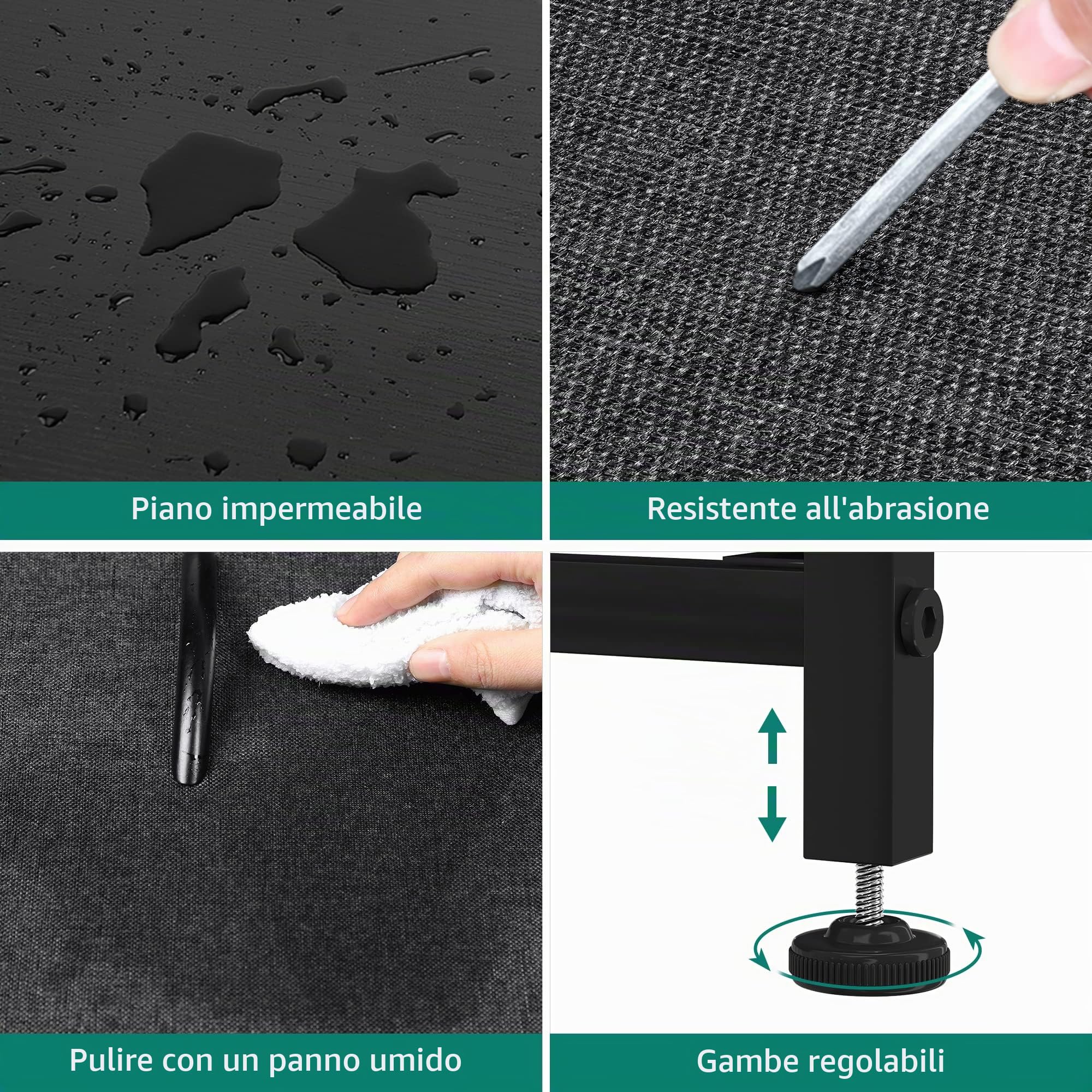YITAHOME Cassettiera in tessuto, armadietto con 9 cassetti,Cassettiera per Corridoio in Tessuto,con vano contenitore in tessuto per soggiorno,camera da letto,cameretta dei bambini, grigio nero