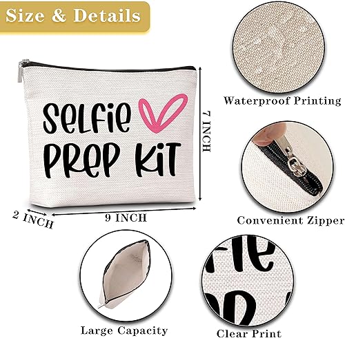 Miniatura 2 de Kit de preparación para selfies, bolsa de maquillaje, bolsa de cosméticos para selfies, regalos de amistad para niñas, adolescentes y mujeres, A21