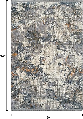 Miniatura 7 de Kaleen Rugs Artundra Collection - Alfombra abstracta moderna de 2 pies 3 pulgadas x 11 pies 7 pulgadas, color marfil