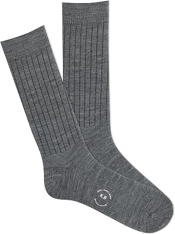 K. Bell Womens Wool Blend Ribbed Short Crew Socks