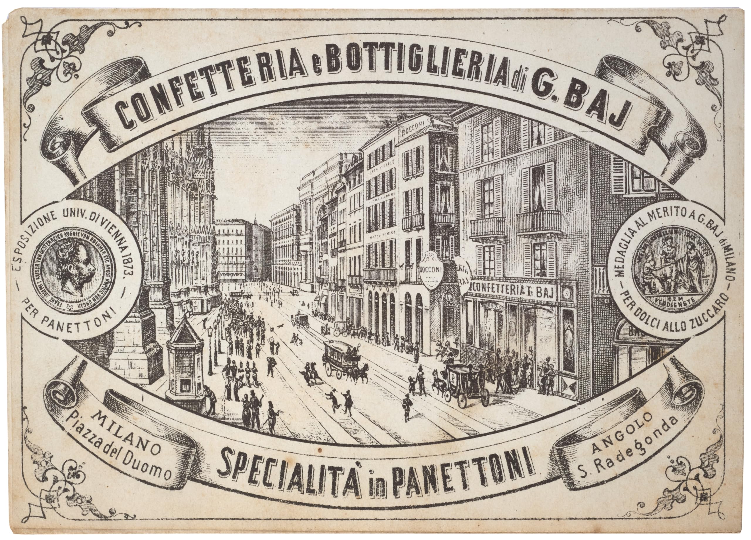 BAJ 1768 - Panettone antica Milano - Ricetta tradizionale 1 kg - Con libretto storico