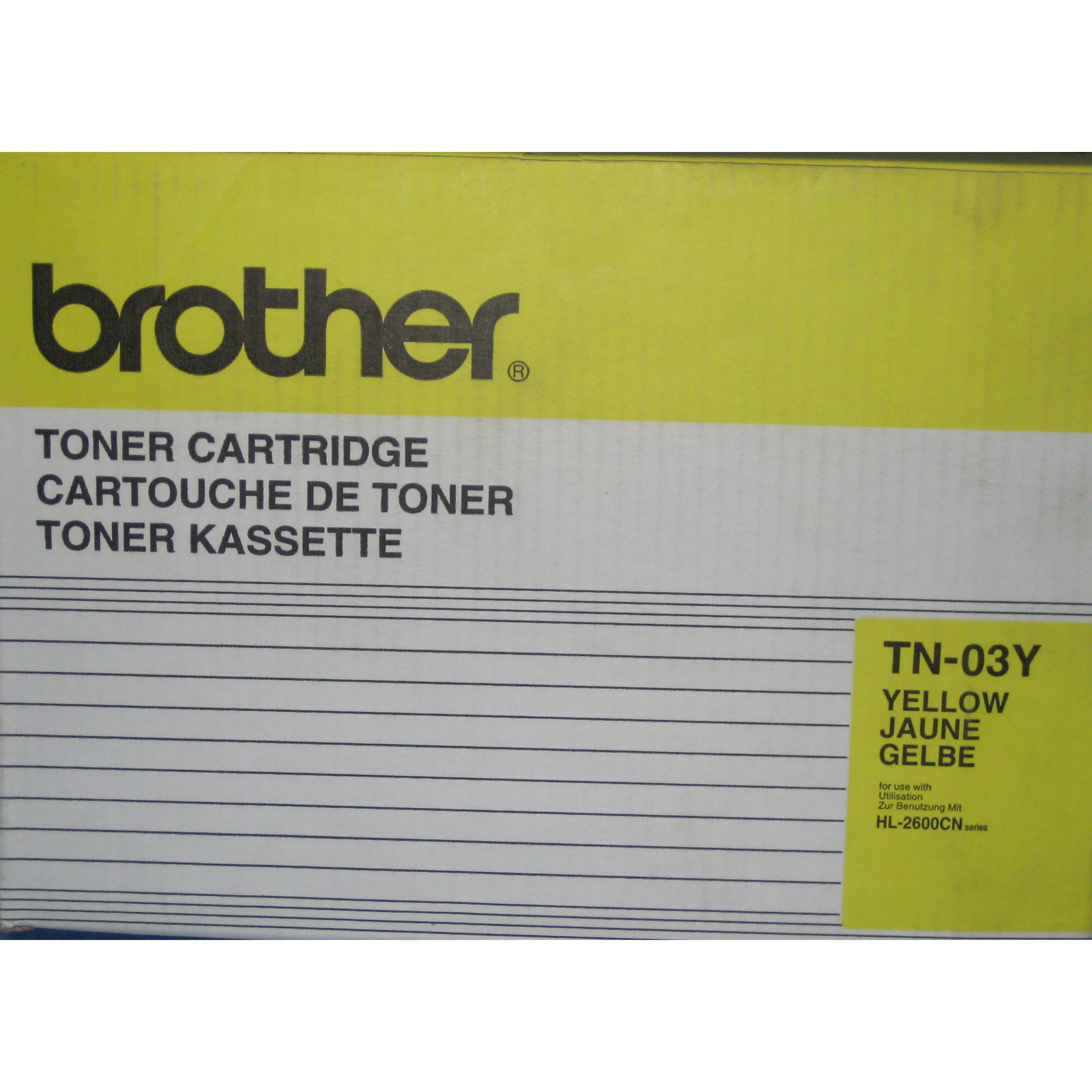 Brother TN-03Y TN-03 HL-2600CN HL2600CN TN03Y TN03 colour laser toner cartridge - 1 x yellow