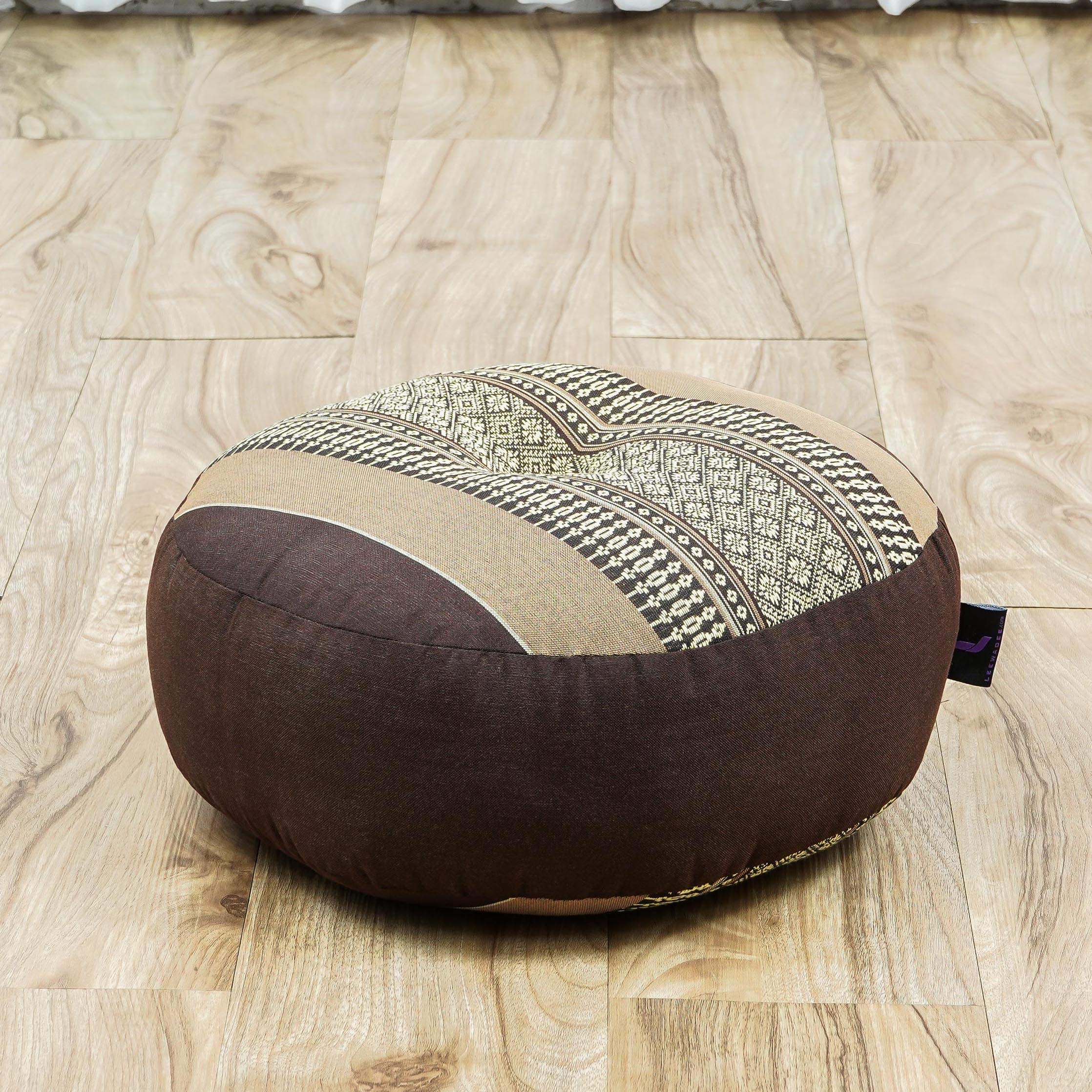 Leewadee Set Meditación Compacto Zafu & Zabuton - Pequeño Cojín Kapok Yoga Zen Zazen
