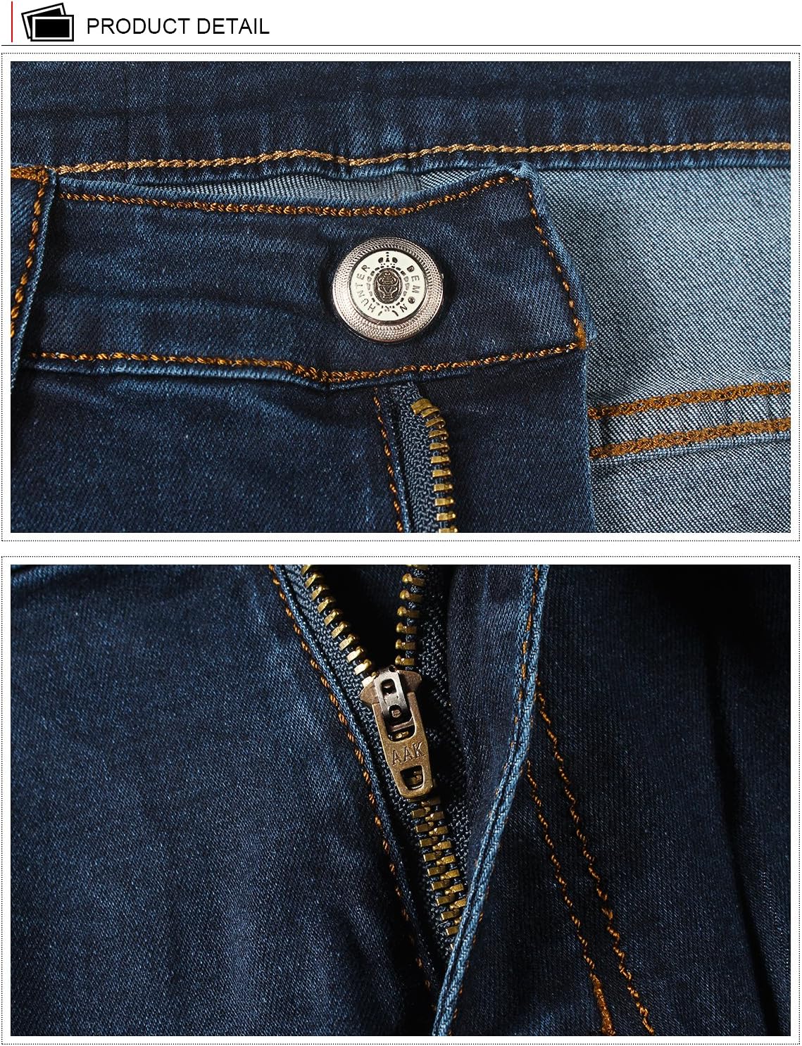 Demon&Hunter 808 Series Men's Skinny Slim Jeans