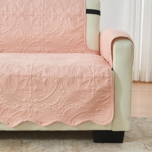 Miniatura 2 de Great Bay Home Reversible Sofa Cover - Washable Slipcover Furniture Protector with Elastic Straps - Couch Cover for Dogs, Kids, and Pets - Quilted &