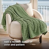 Vista 170 de Bedsure GentleSoft Twin Blanket for Couch - Cozy Soft Blankets for Women, Cute Small Fleece Throws for Girls, Light Grey, 60x80 Inches