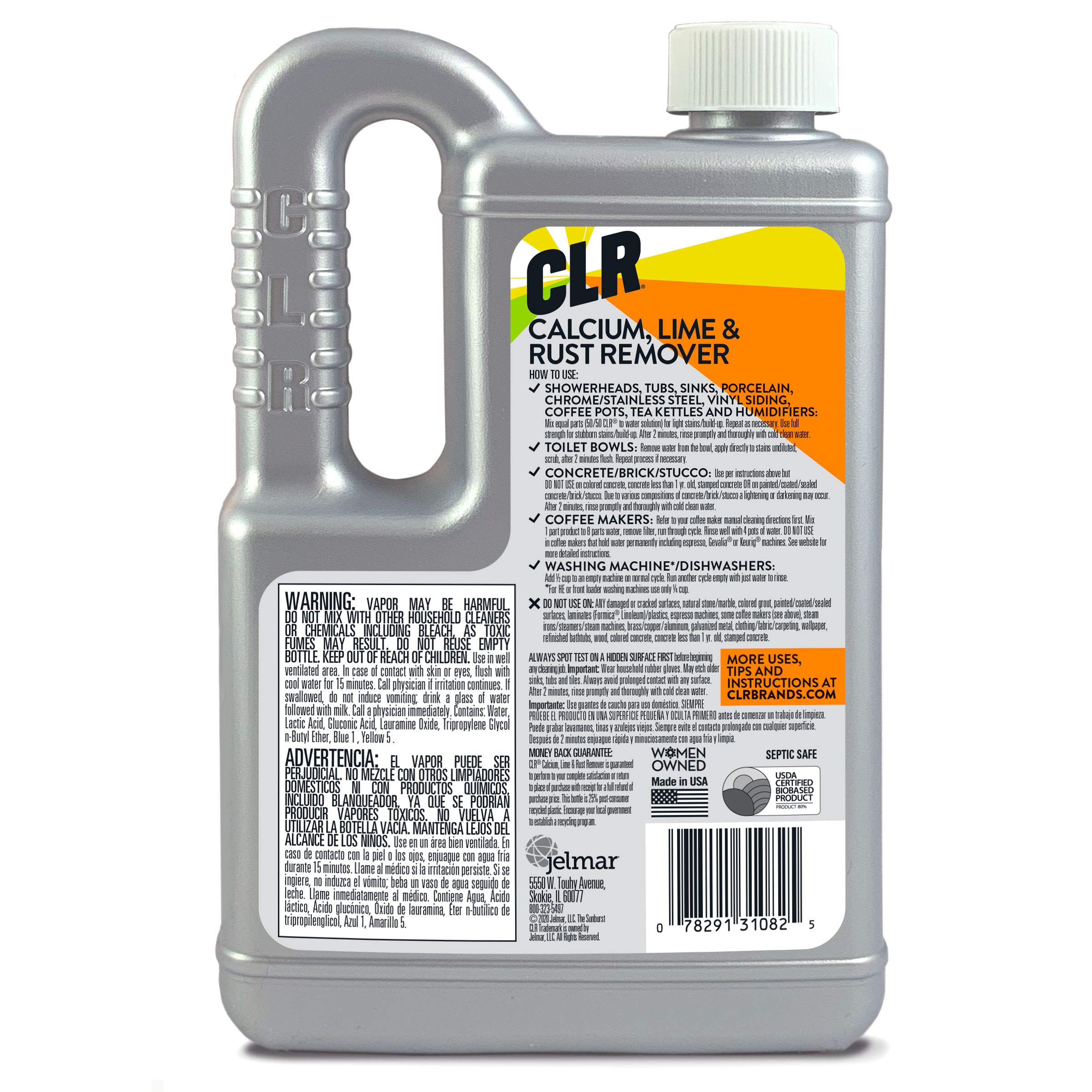 CLR Calcium, Lime & Rust Remover, Blasts Calcium, Dissolves Lime, Zaps