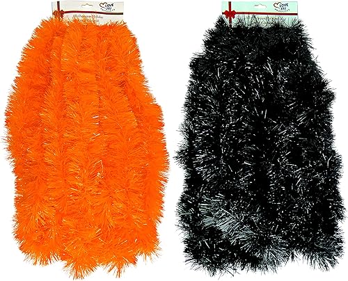 Miniatura 23 de Guirnalda de oropel gruesa Super Duper para Navidad, cumpleaños, decoración de vacaciones, eventos especiales (rosa, 2 paquetes de oropel de 25 1