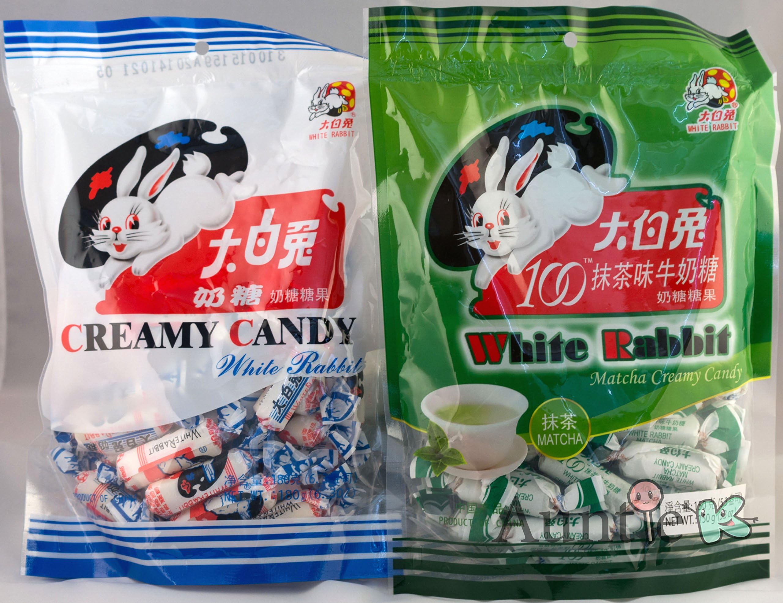 Milk and Green Tea Matcha Chewy Candy Bundle, 2 pack