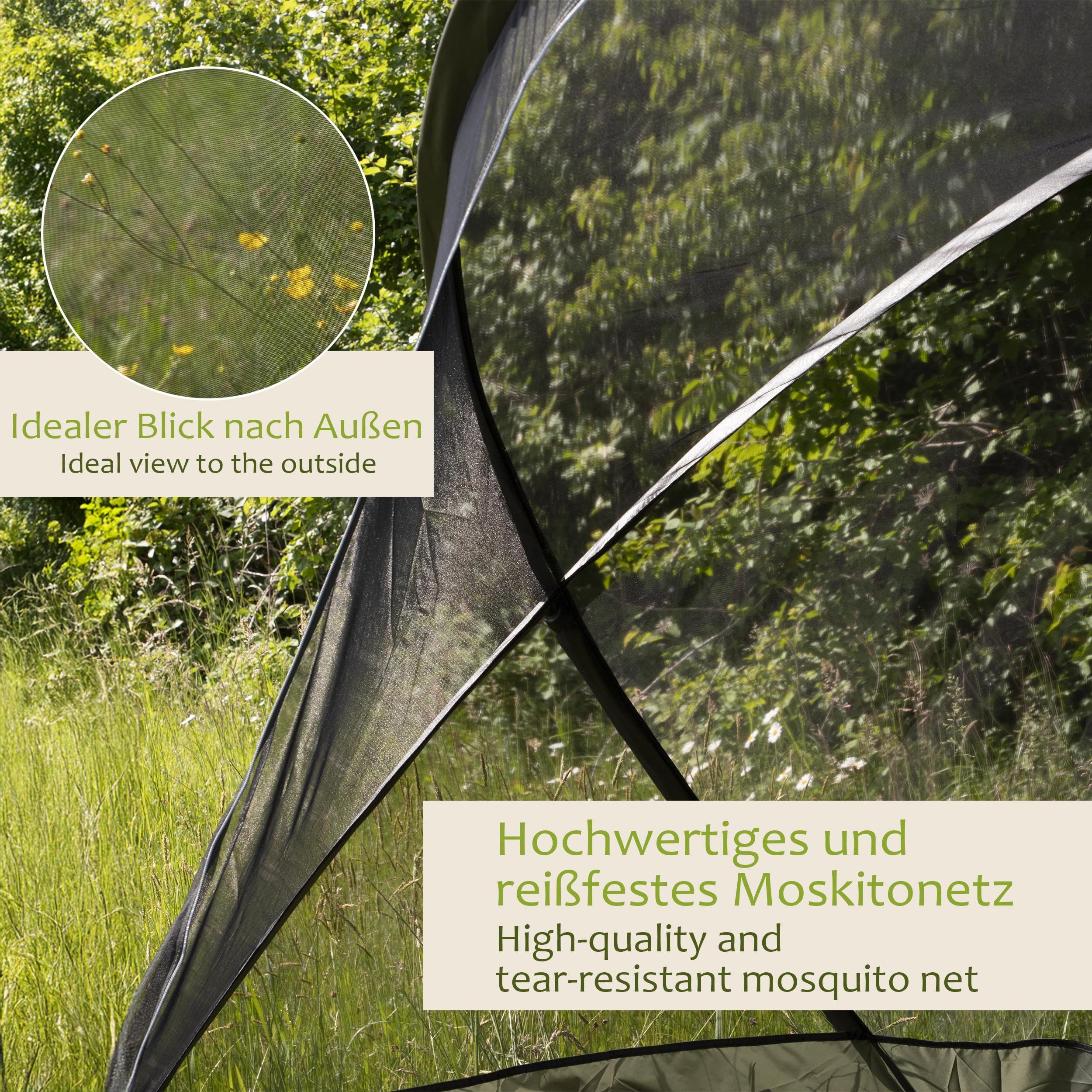 ONVAYA® Insektenschutzzelt ǀ für 2 Personen ǀ einfacher Aufbau ǀ Moskitonetz für Camping, Terrasse oder Park