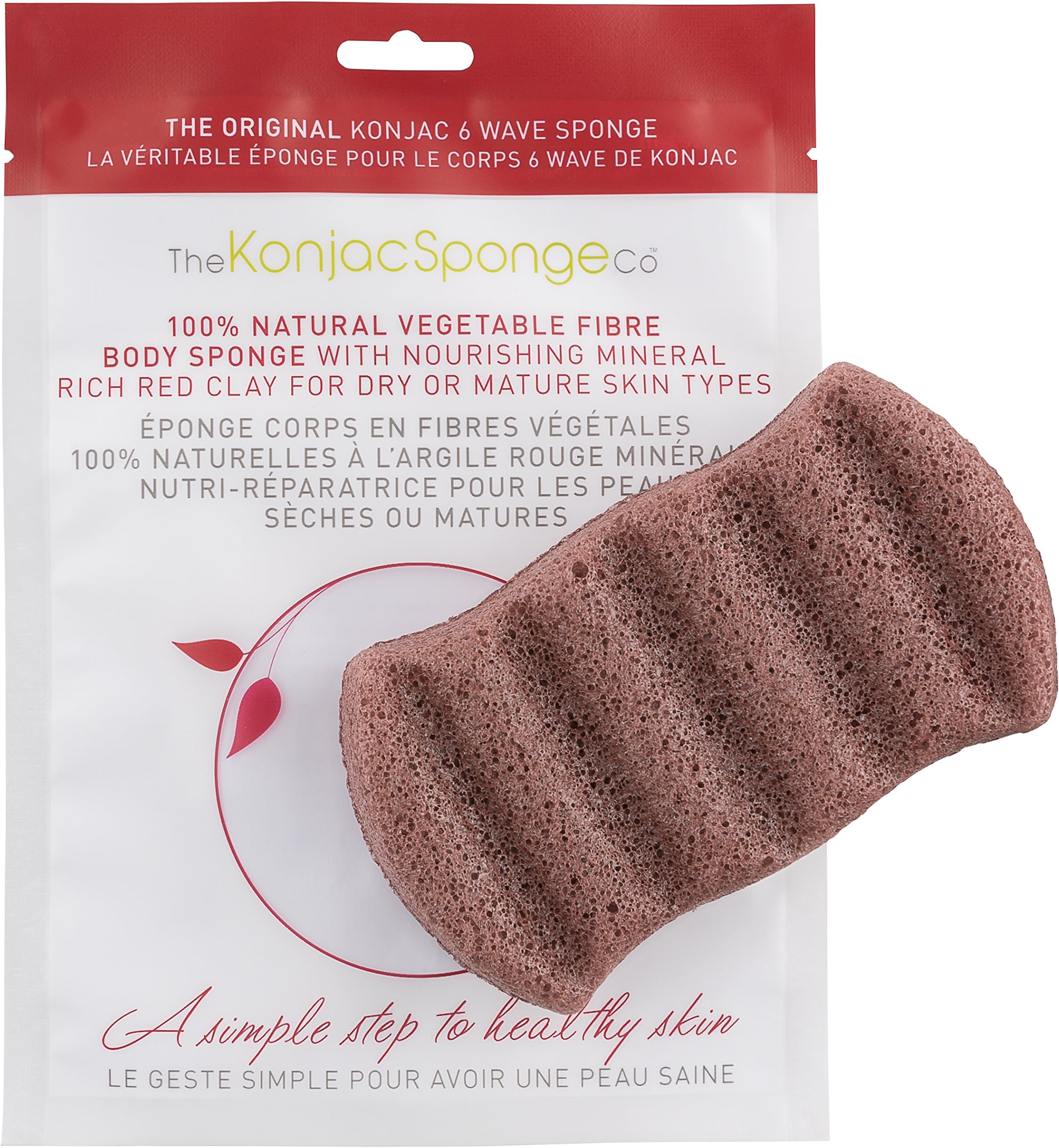 6 Wave Body Bath Sponge for All Skin Types & Conditions - Perfect for After Waxing and Shaving