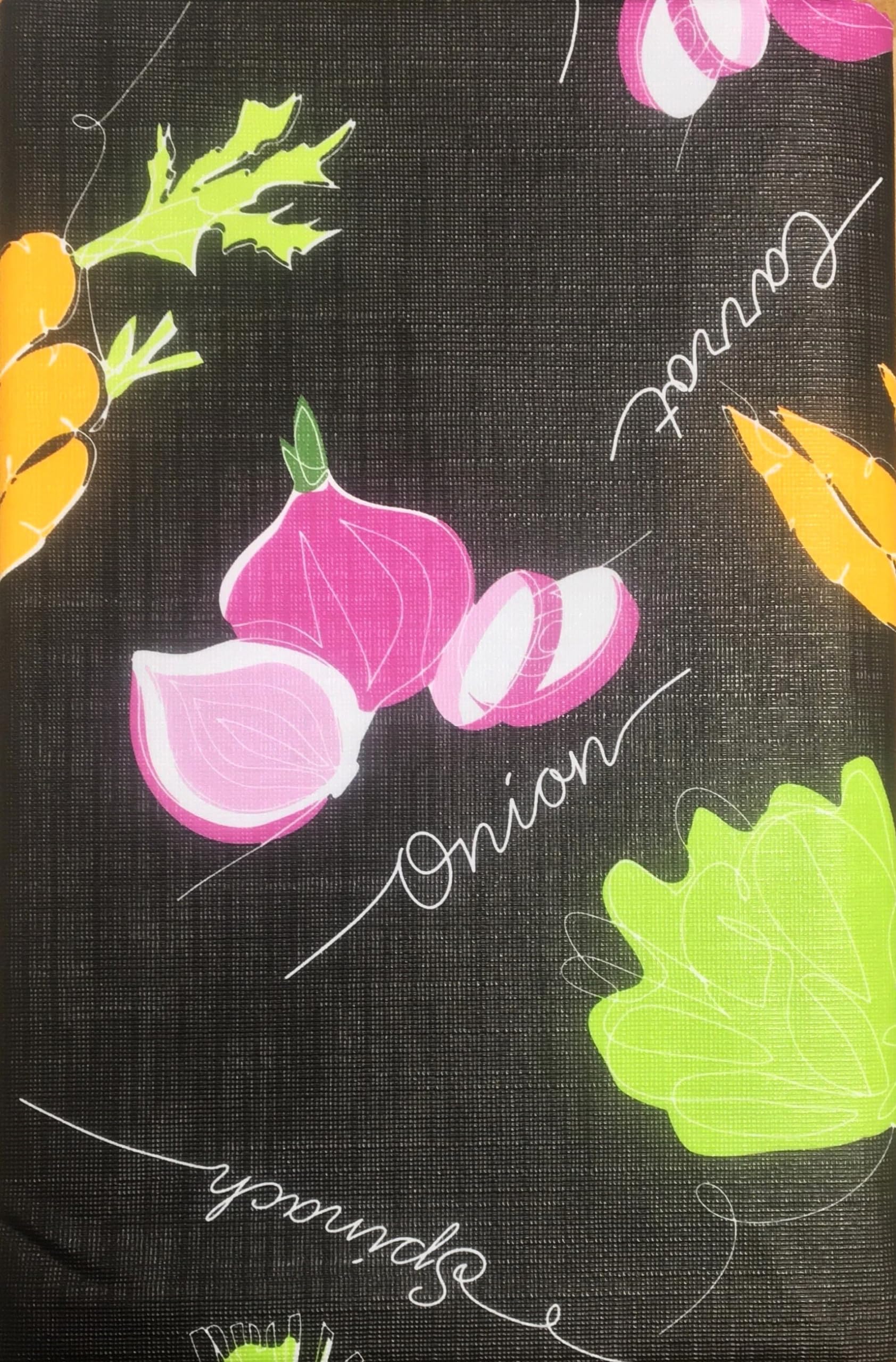 Nappe de cuisine PEVA anti-tache et anti-rayure 132x178cm envers flanelle