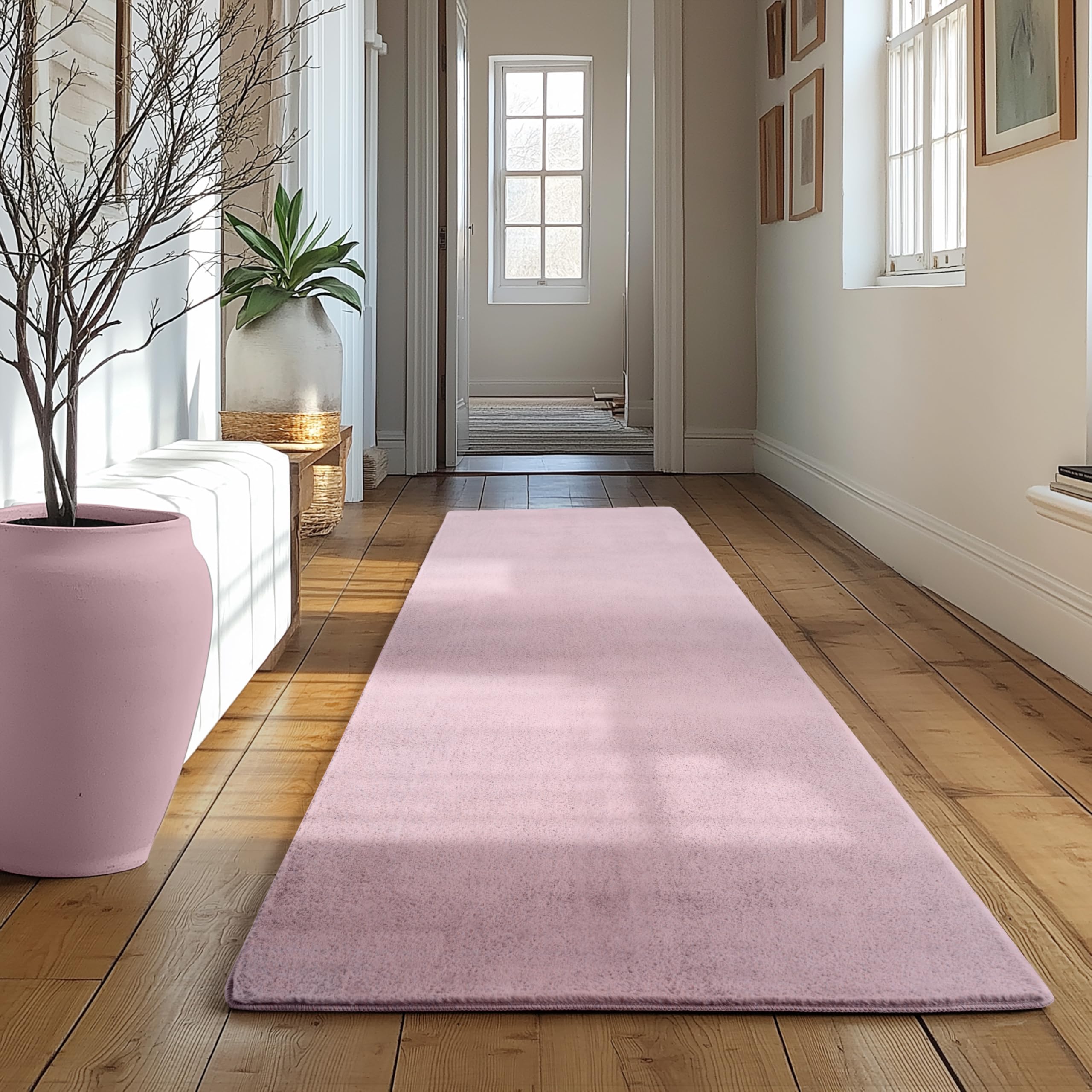 SIMPEX Teppich Wohnzimmer Kurzflor Teppich Waschbar, rund, rutschfest & weich, modernes einfarbiges Design für Wohnzimmer, Schlafzimmer, Küche & Kinderzimmer.