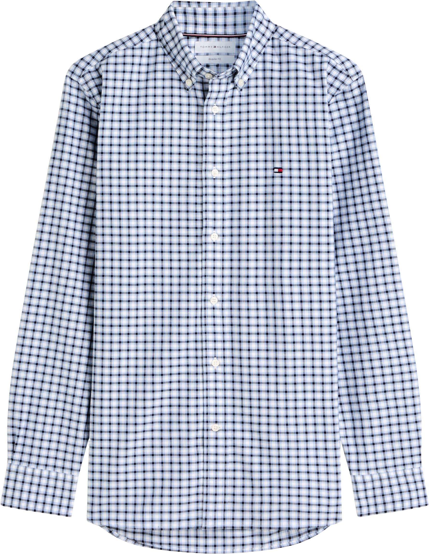 Tommy Hilfiger Herren Heritage Oxford Small Check Sht Mw0mw43305 L/S Shirt (1er Pack)