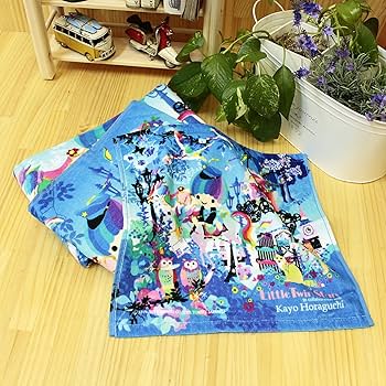 Amazon｜バスタオル キキララ×ホラグチカヨ 郵便屋さん サンリオ