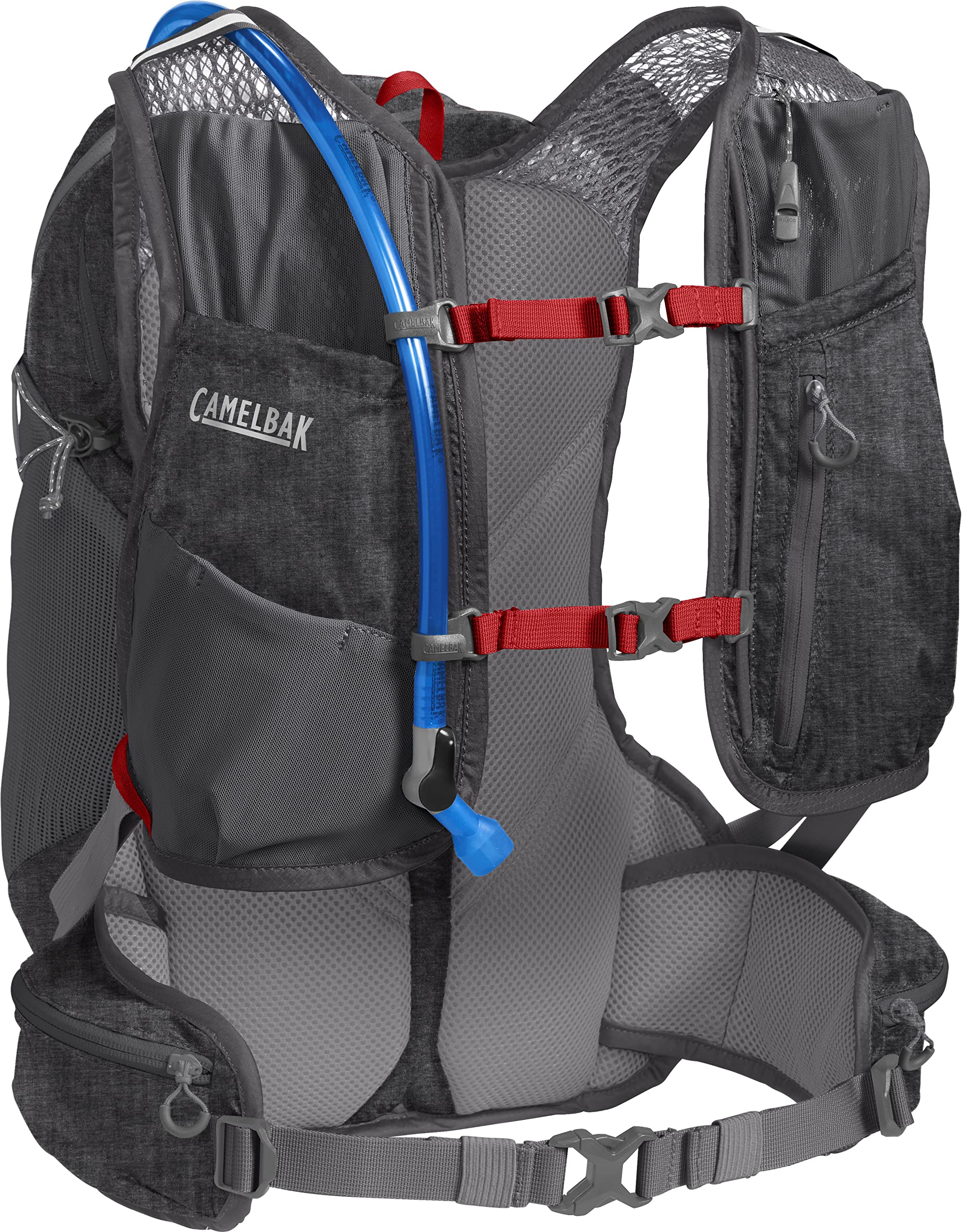 CamelBak Octane 25 Limited Edition Hydration Pack with 2L Fusion Hydration Bladder - Heather Grey/Racing Red