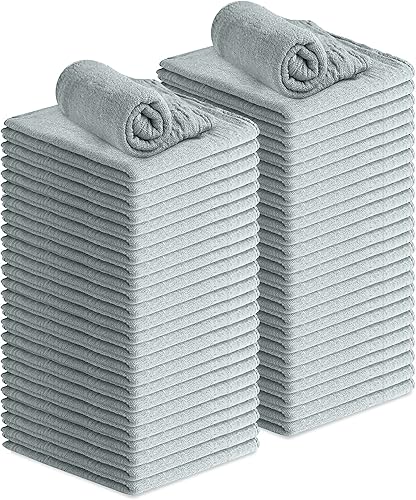Avalon Towels Cotton Shop Trapos  Paquete de 50 trapos de limpieza de 12 x 14 pulgadas  Toallas absorbentes y toallas de limpieza multiusos para