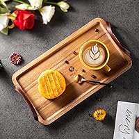 Vista 3 de Tablas de charcutería con asas, plato de madera para postre, tabla de queso, tabla de servir pizza, tabla de charcutería de viaje, verduras, frutas