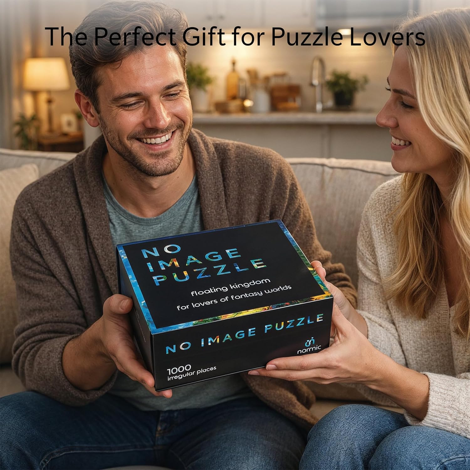 No Image Puzzle 1000 Irregular Pieces Extreme Difficult Jigsaw Challenge Adults Hardest Puzzle No Guide Ultimate Brain Teaser Hard Level Floating Kingdom Mystery Unique Gift
