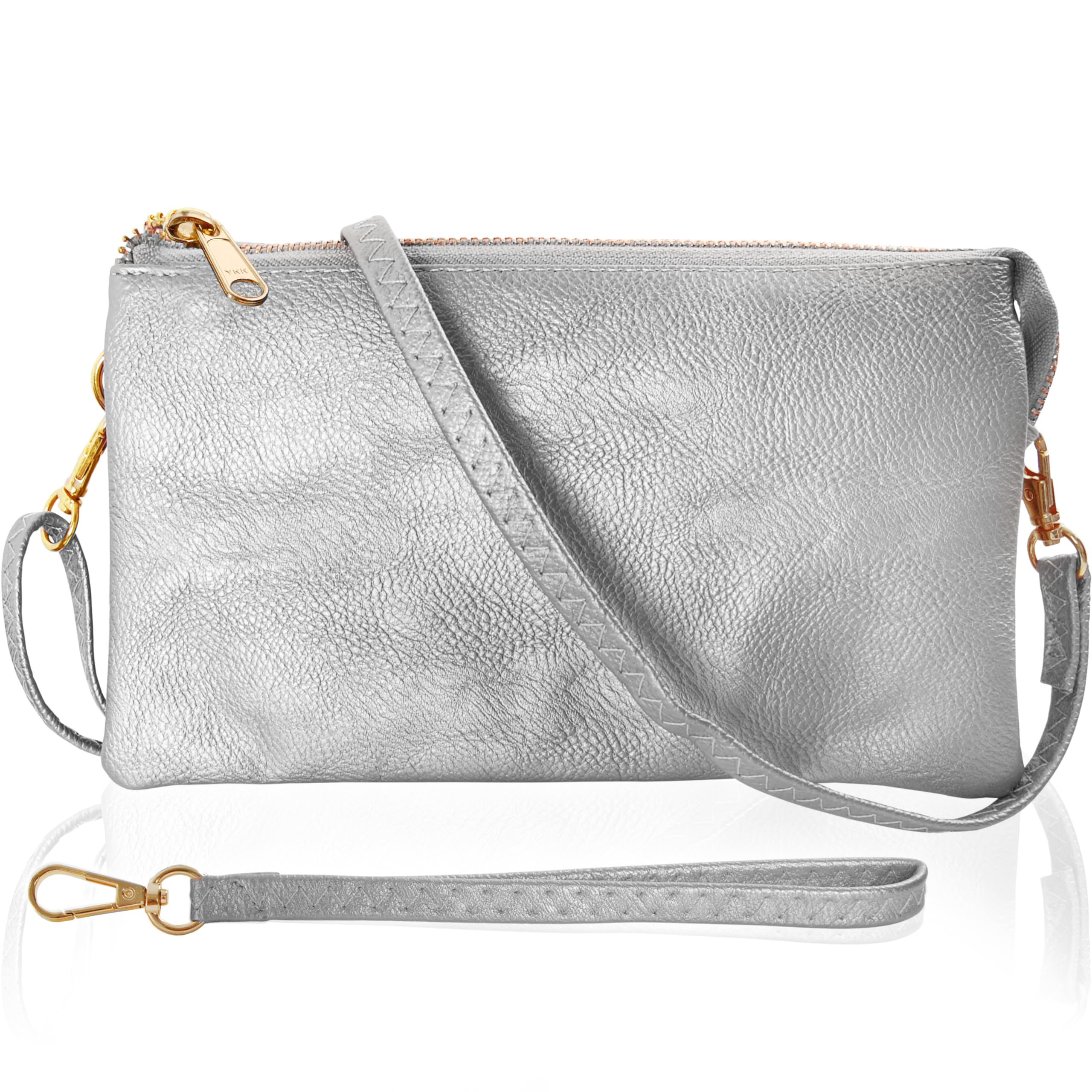 Humble Chic NY Vegan Leather Wristlet Purse for Women - Small Clutch Purse with Shoulder and Wrist Straps