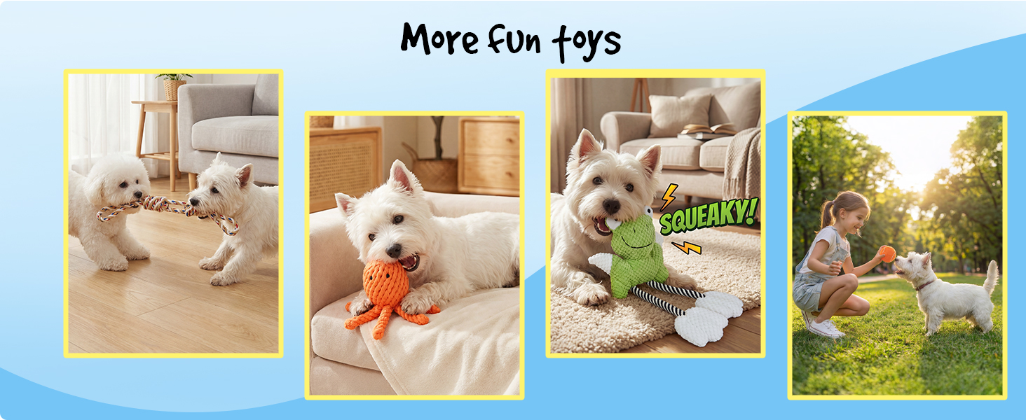14Pcs New Puppy Gift Basket, Complete Premium Welcome Puppy Starter Kit and Dog Gift Basket with Dog Toys Bundle, Pet Essentials for New Owners, Perfect Dog Birthday Set for Small to Medium Breeds