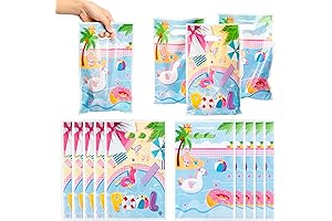 Summer Goodie Bags for Kids: 50-Pack of Flamingo-Themed Treat Bags