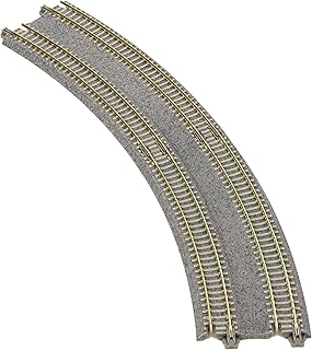Kato - Unitrack 20-182 - Track N Double Track with Concrete Thresholds, R414/381 mm 22.5Â° L+R, Pack of 2
