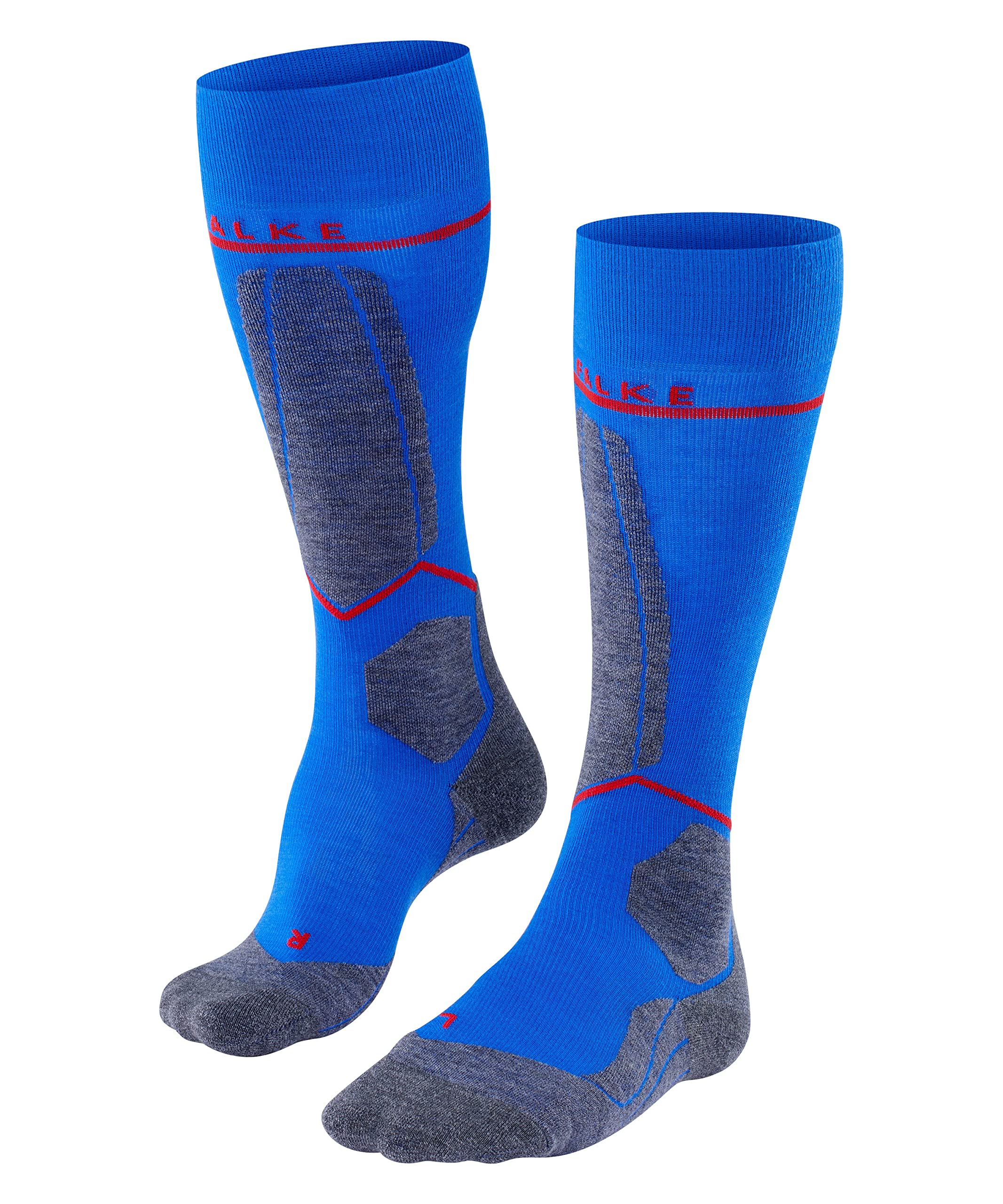 FALKE Men's SK4 Energizing Light M KH Wool With Compression 1 Pair Skiing Socks, Blue (Olympic 6940), 8-9